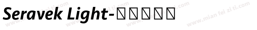Seravek Light字体转换